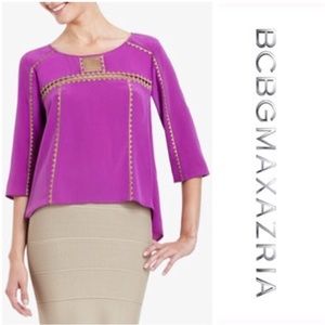 Mara Embroidered Silk Blouse